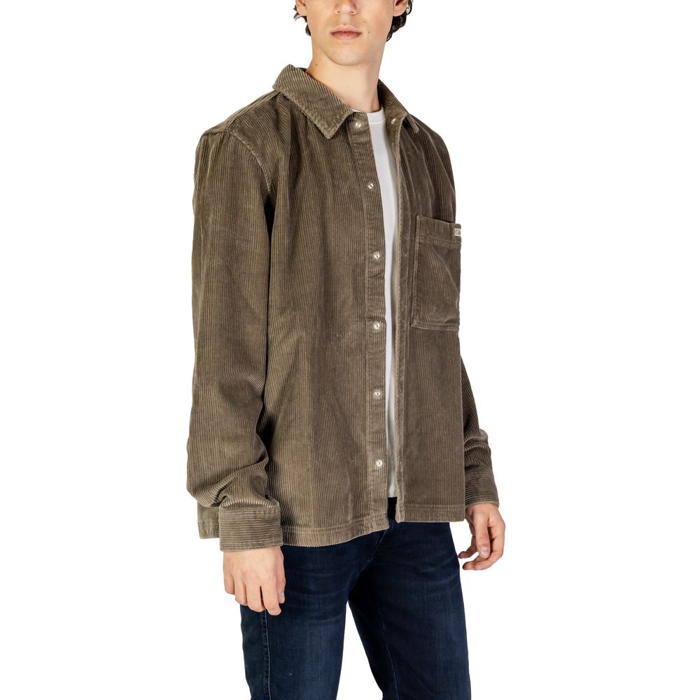 Gray Cotton Shirt - ventzia