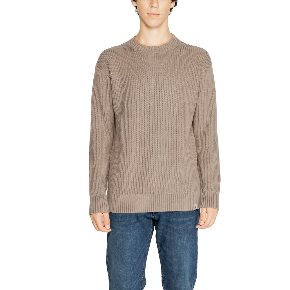 Brown Organic Cotton Sweater - ventzia