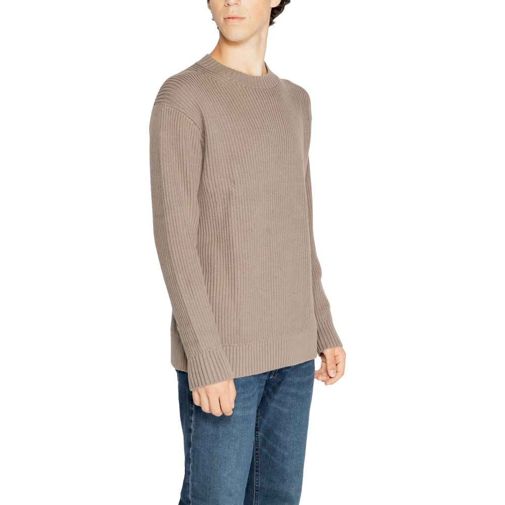 Brown Organic Cotton Sweater - ventzia
