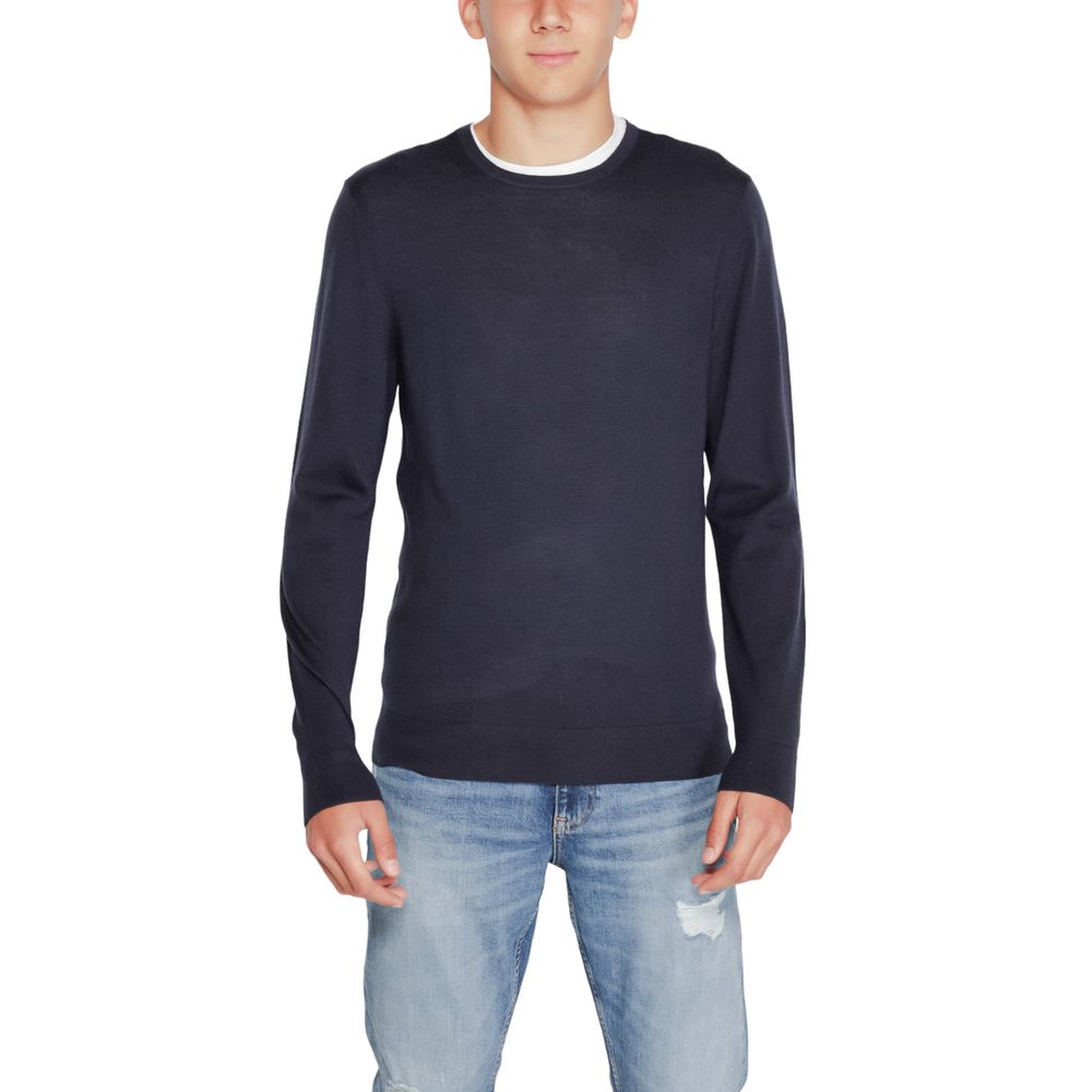 Blue Recycled Wool Sportswear - ventzia