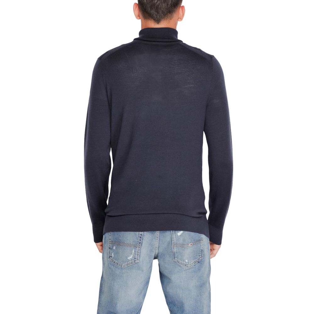 Blue Wool Turtleneck - ventzia