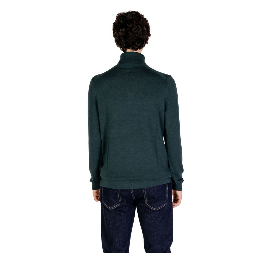 Green Wool Turtleneck - ventzia