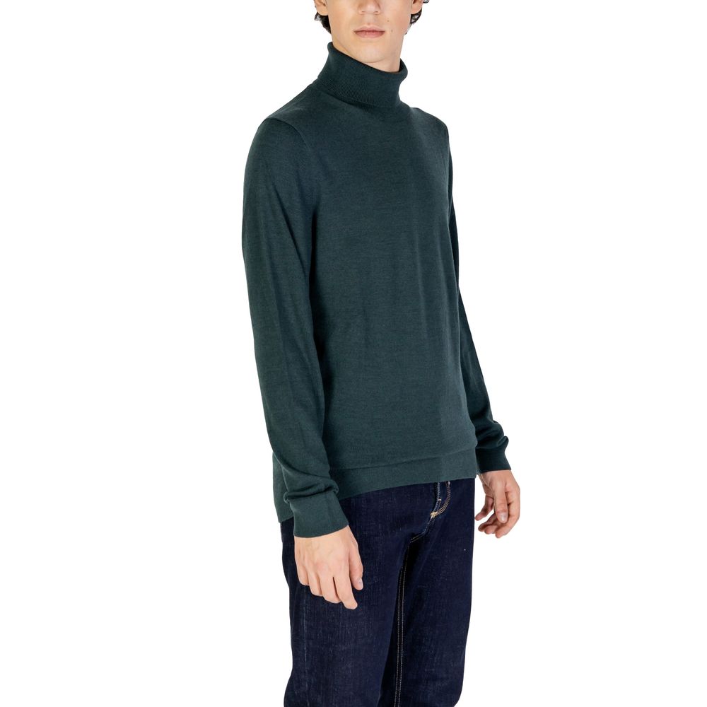 Green Wool Turtleneck - ventzia