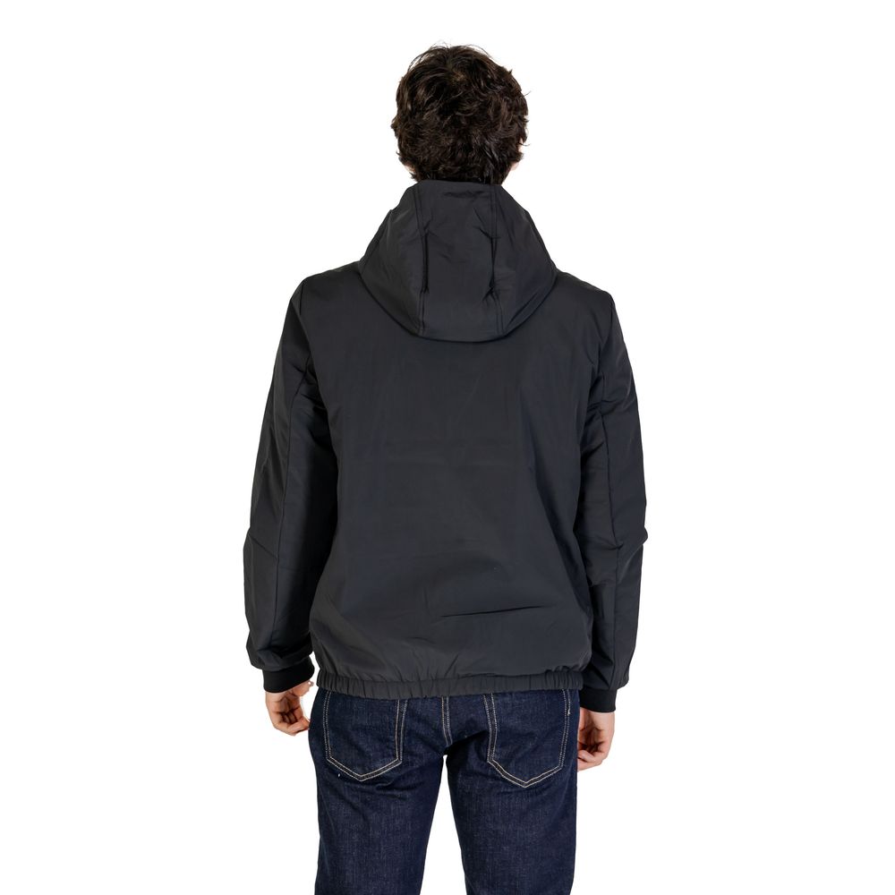 Black Recycled Polyester Jackets & Coat - ventzia