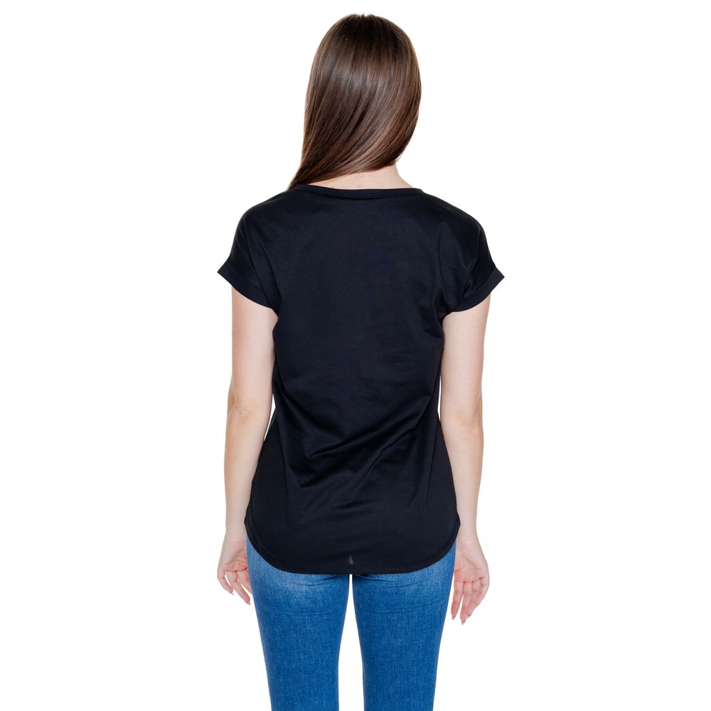Black Cotton T-Shirt - ventzia