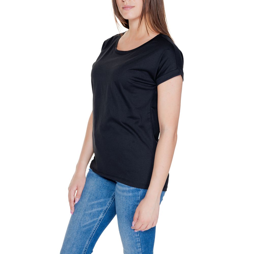 Black Cotton T-Shirt - ventzia