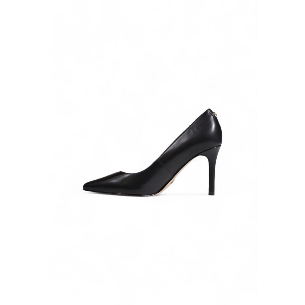 Black Leather High Heel - ventzia