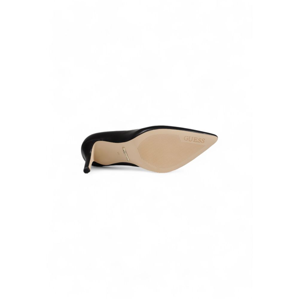 Black Leather High Heel - ventzia