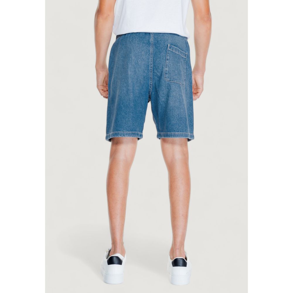 Light Blue Cotton Bermuda - ventzia