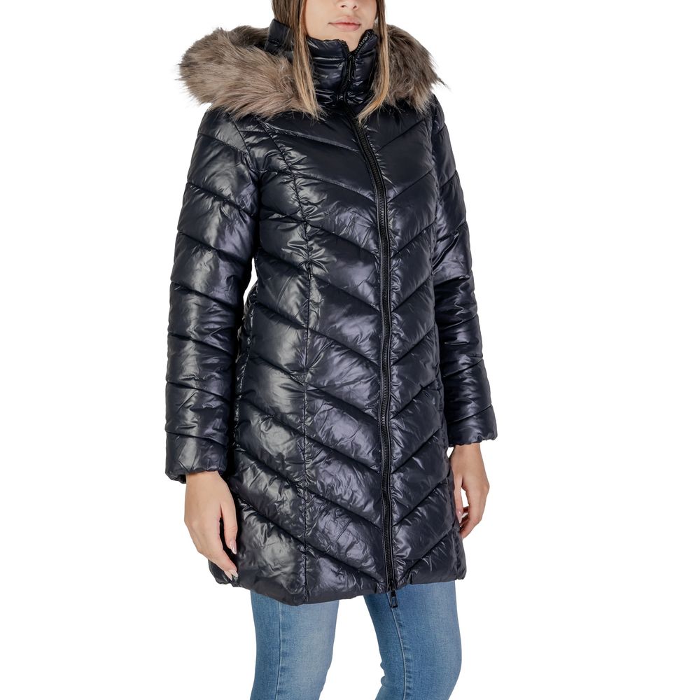 Black Polyamide Jackets & Coat - ventzia