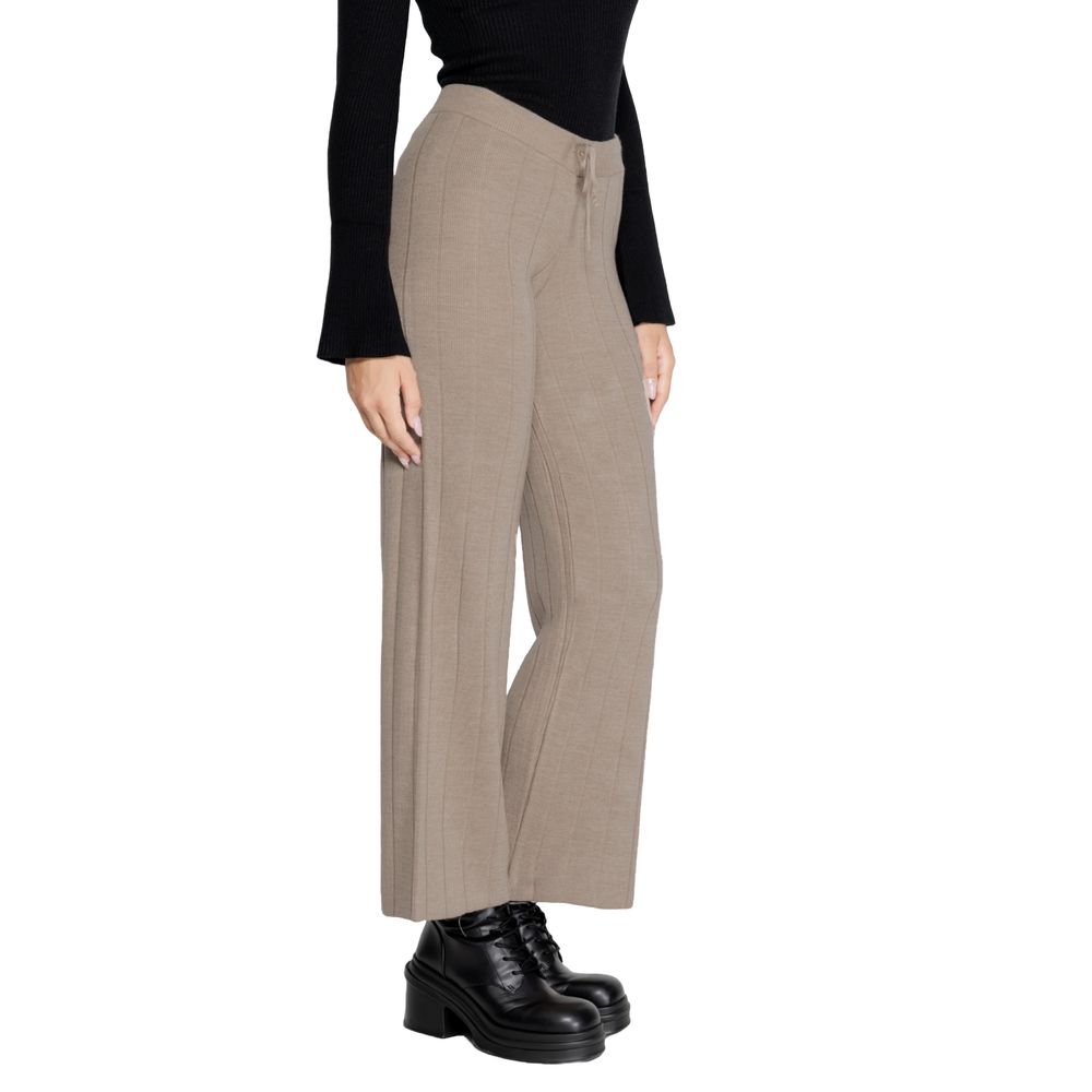 Beige Marabou Pant - ventzia