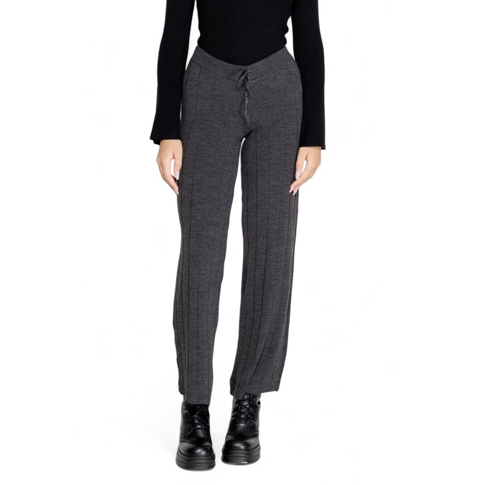 Gray Marabou Pant - ventzia