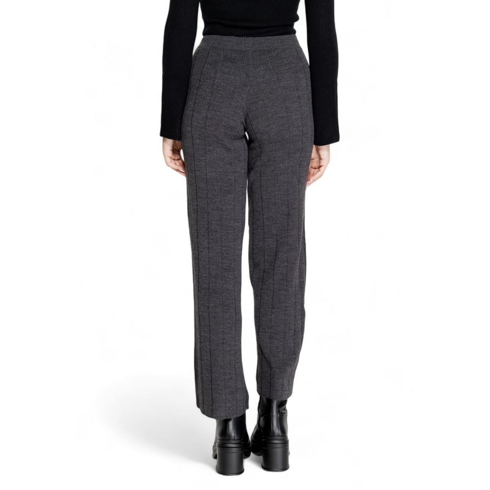 Gray Marabou Pant - ventzia