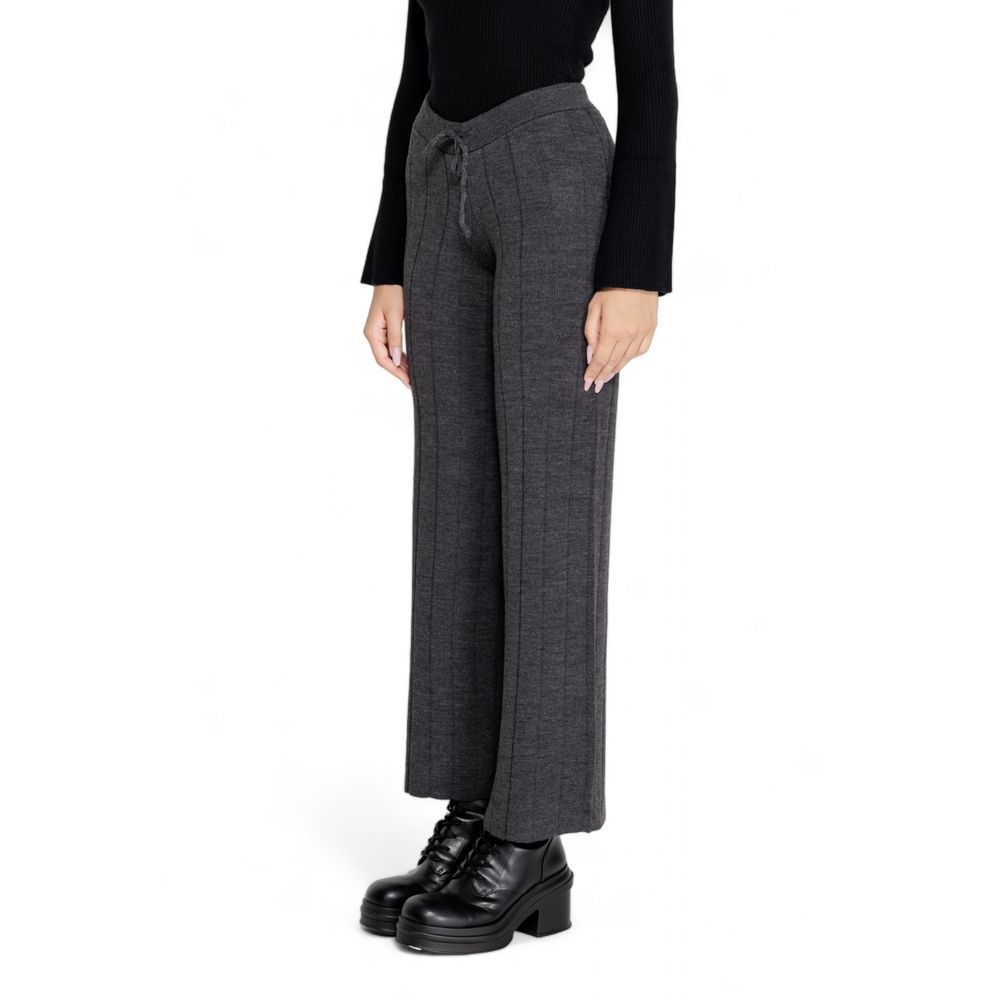 Gray Marabou Pant - ventzia
