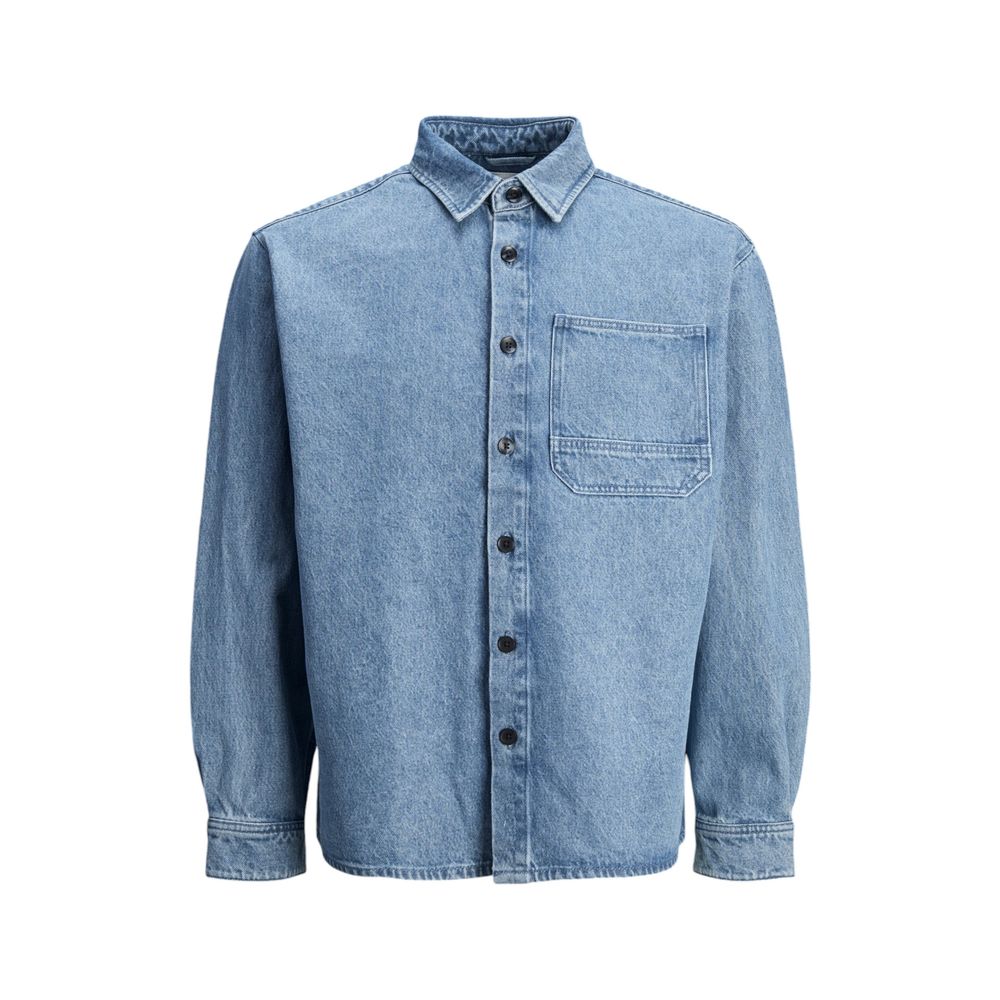 Light Blue Cotton Shirt - ventzia