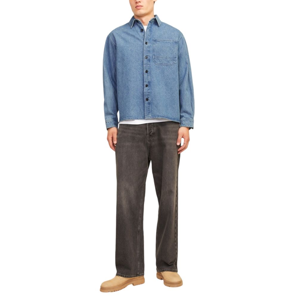Light Blue Cotton Shirt - ventzia
