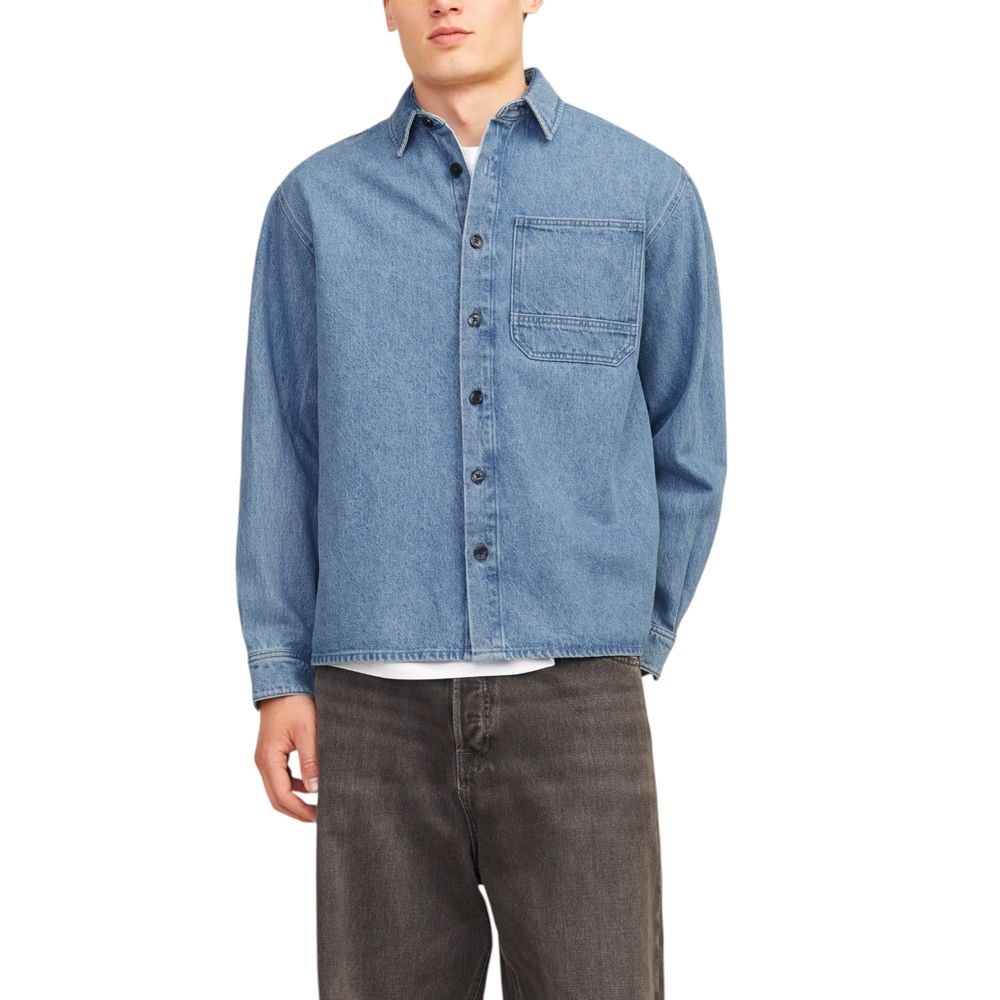Light Blue Cotton Shirt - ventzia