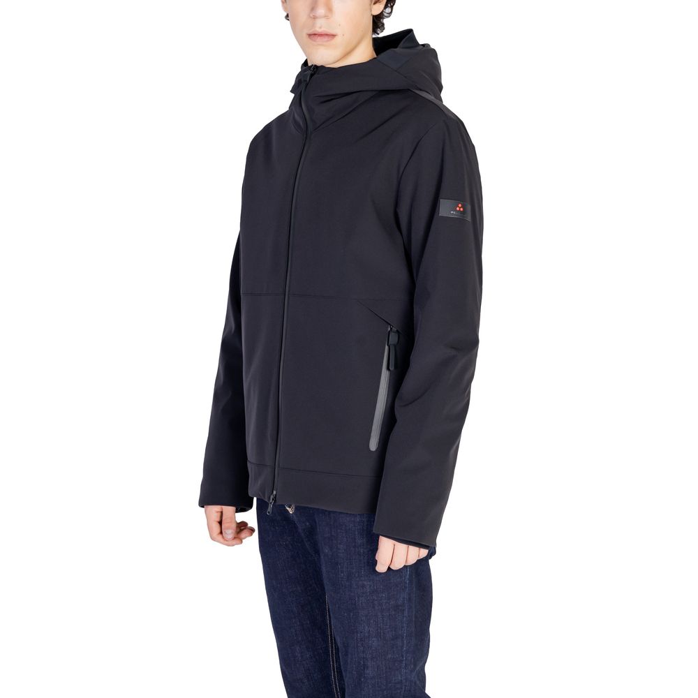 Black Polyamide Jackets & Coat - ventzia