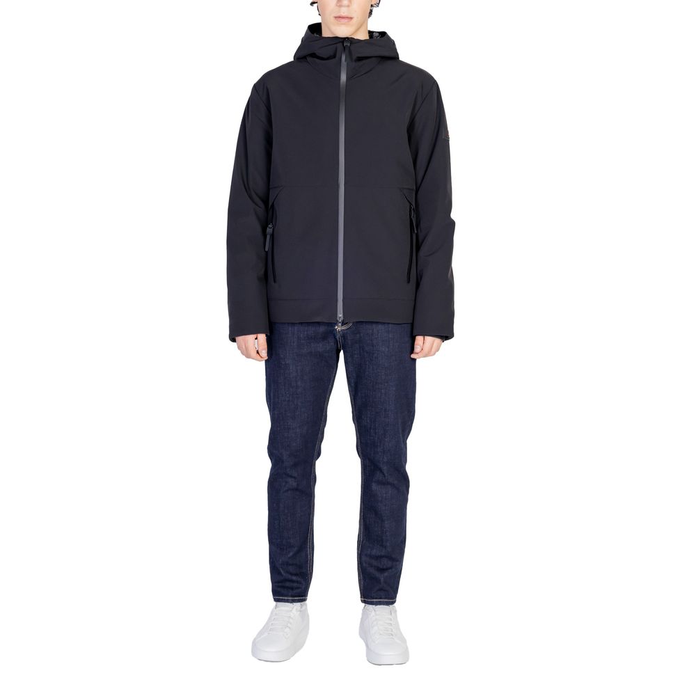 Black Polyamide Jackets & Coat - ventzia