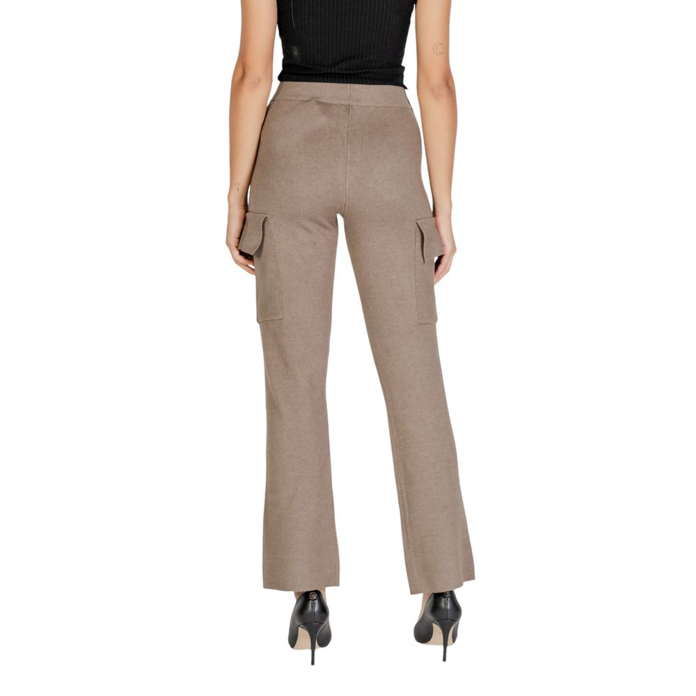 Beige Viscose Pant - ventzia