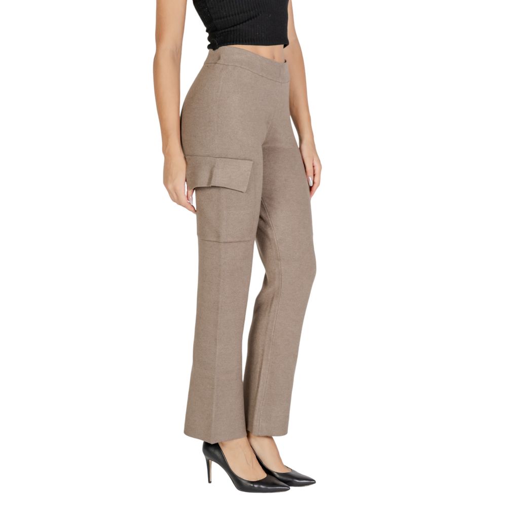 Beige Viscose Pant - ventzia
