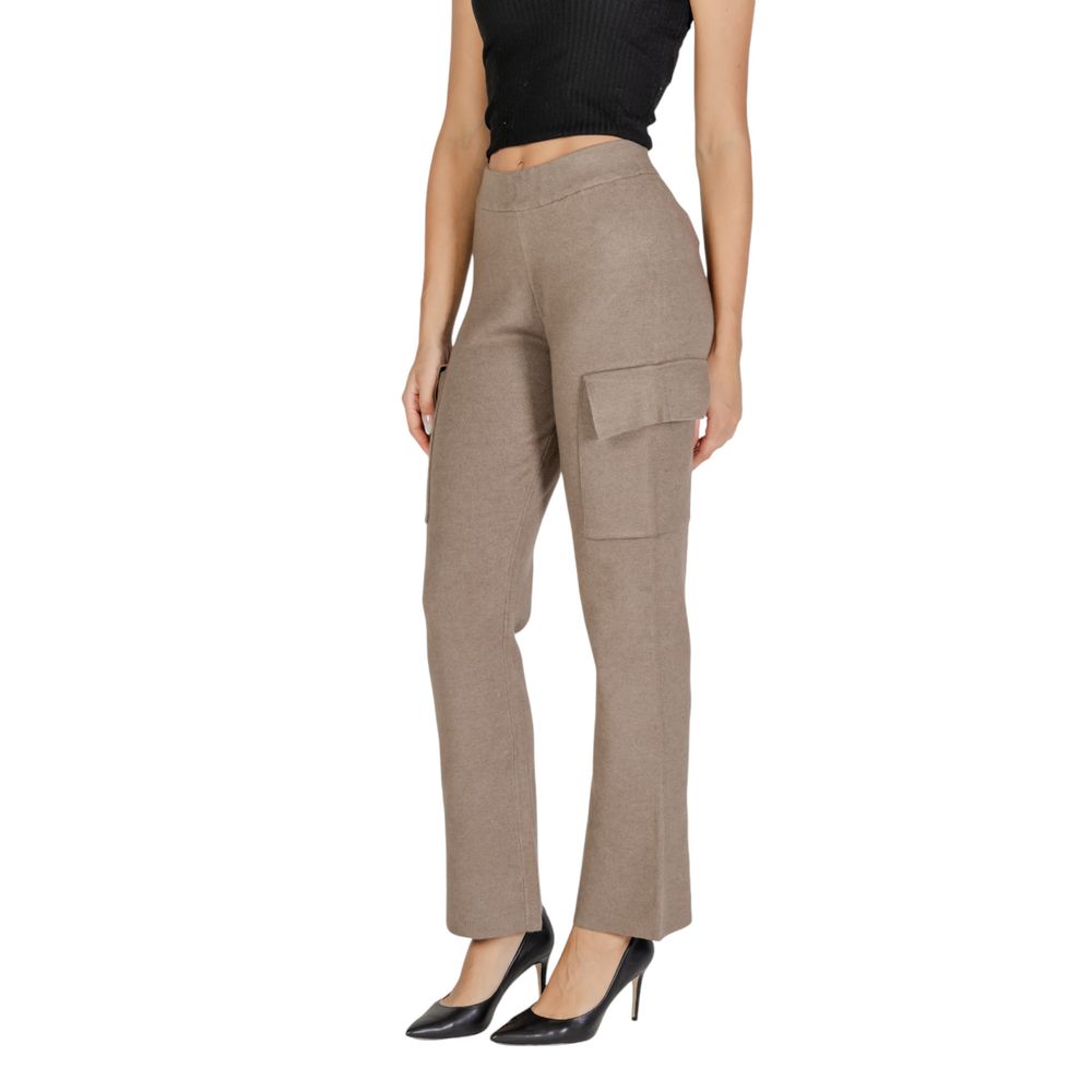 Beige Viscose Pant - ventzia