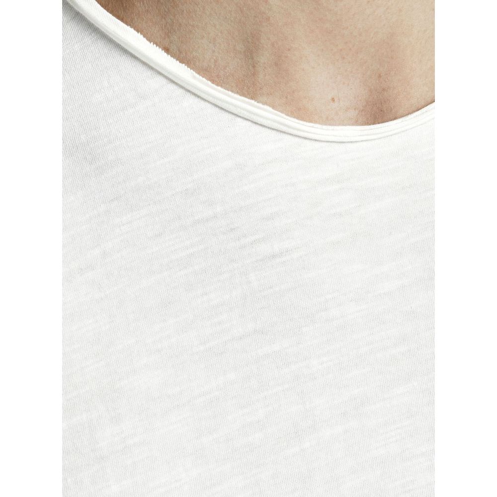Cream Organic Cotton T-Shirt - ventzia