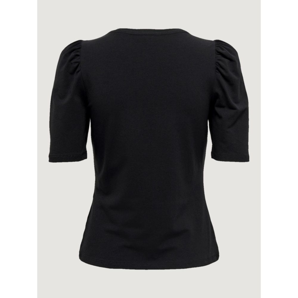 Black Cotton T-Shirt - ventzia