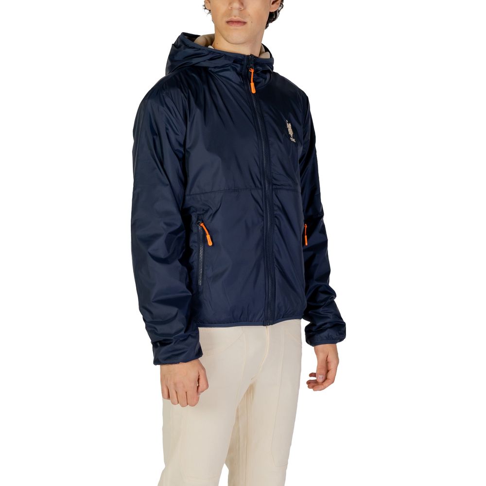 Blue Polyamide Jackets & Coat - ventzia
