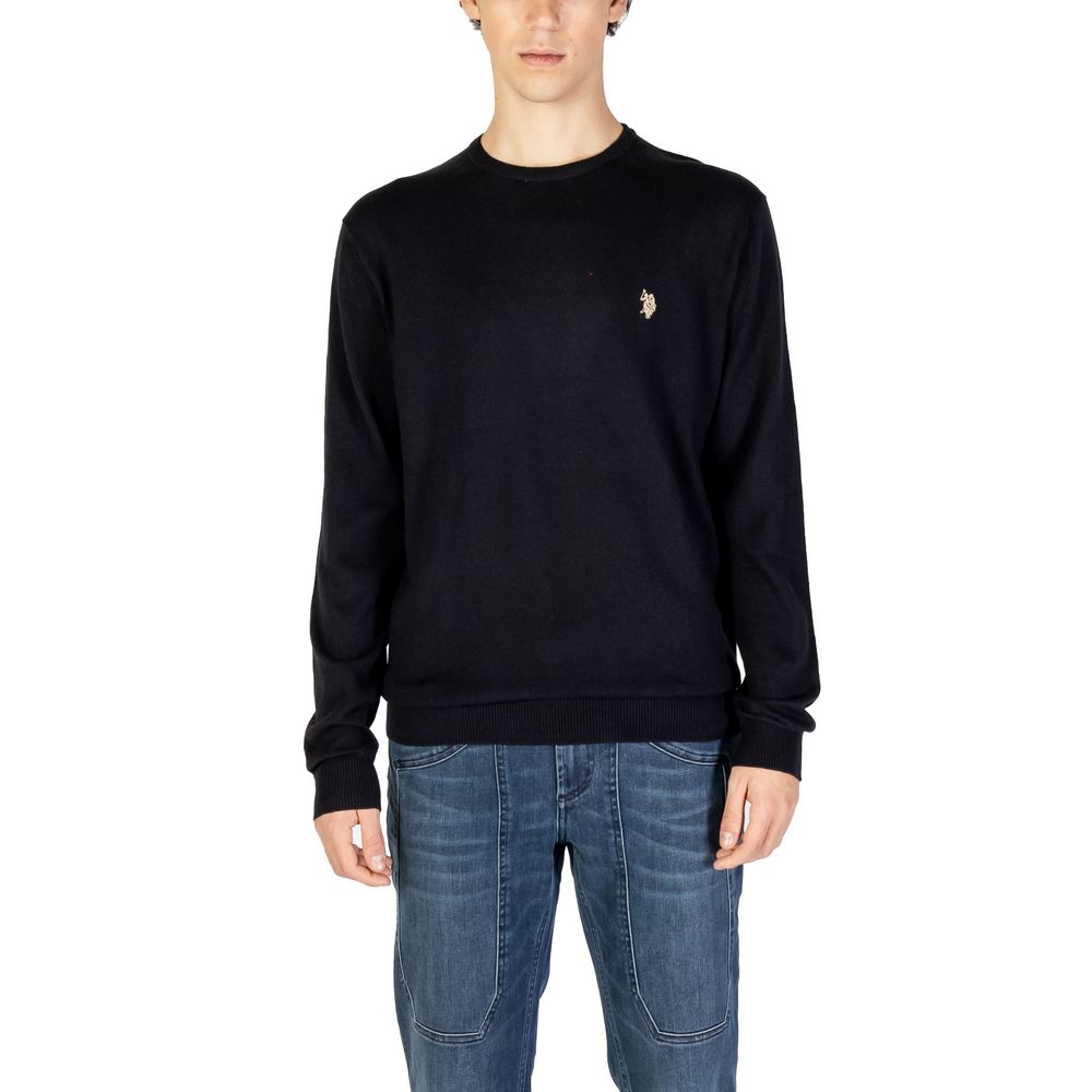 Black Cotton Sweater - ventzia