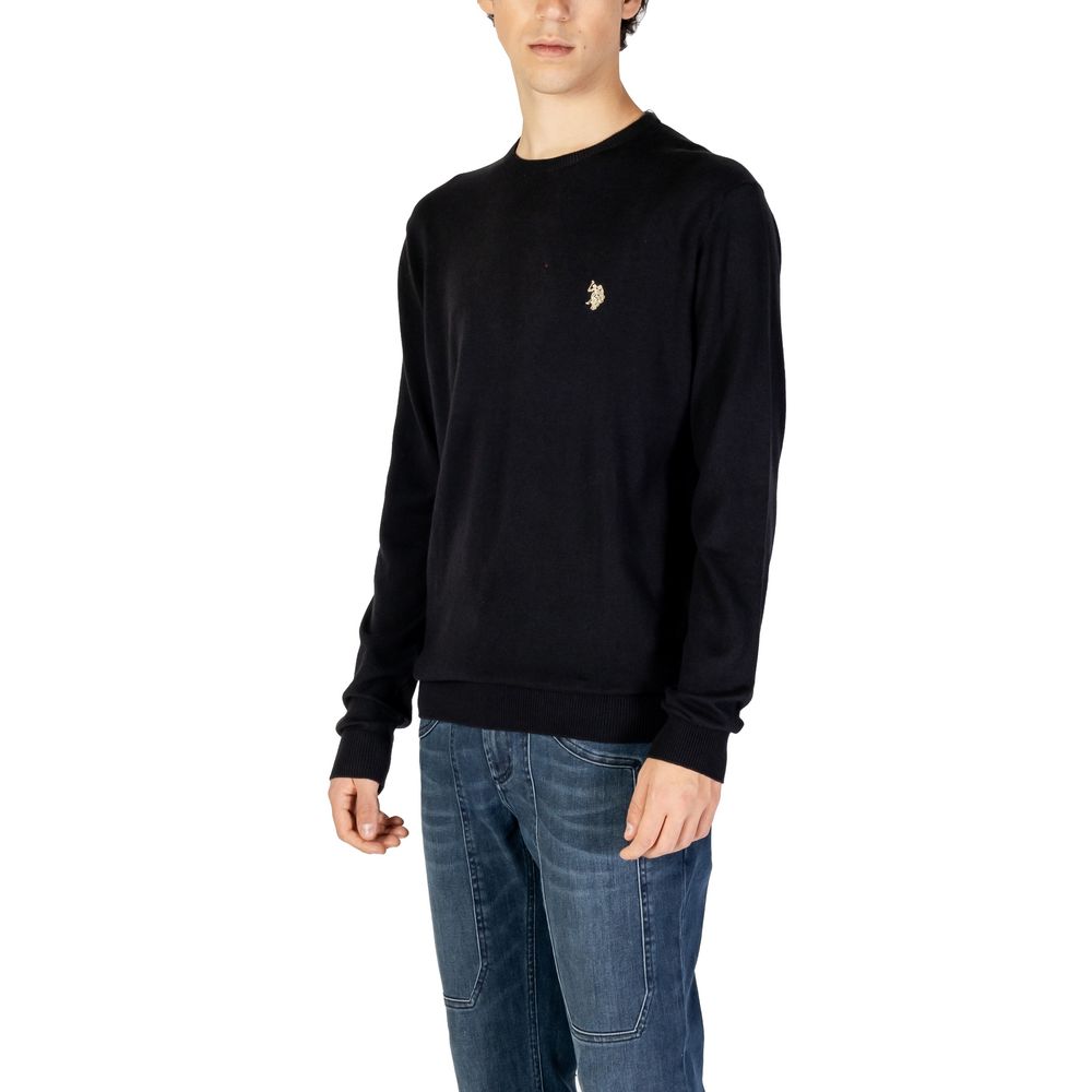 Black Cotton Sweater - ventzia