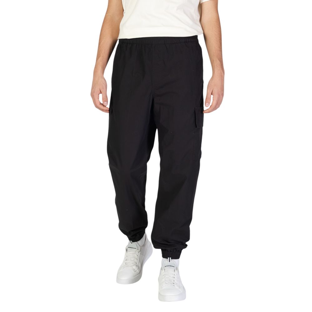 Black Cotton Joggers Workout Pant