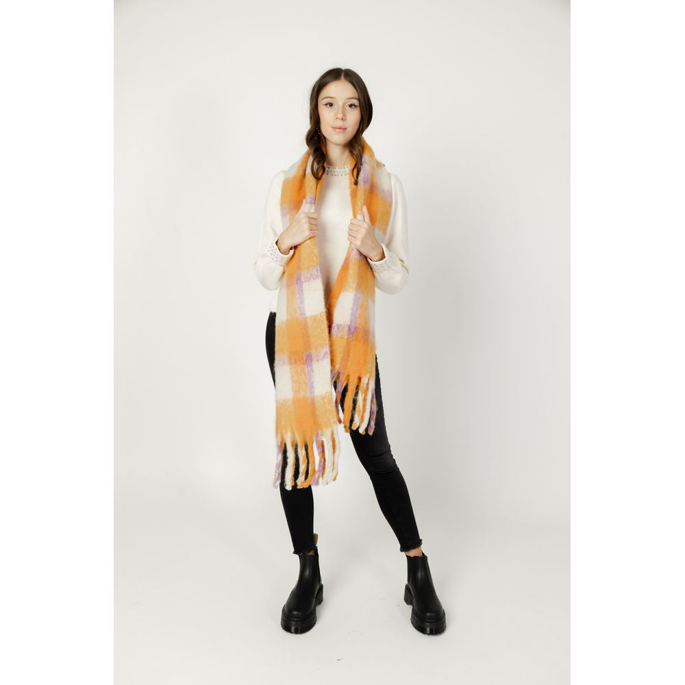 Orange Polyester Scarf - ventzia