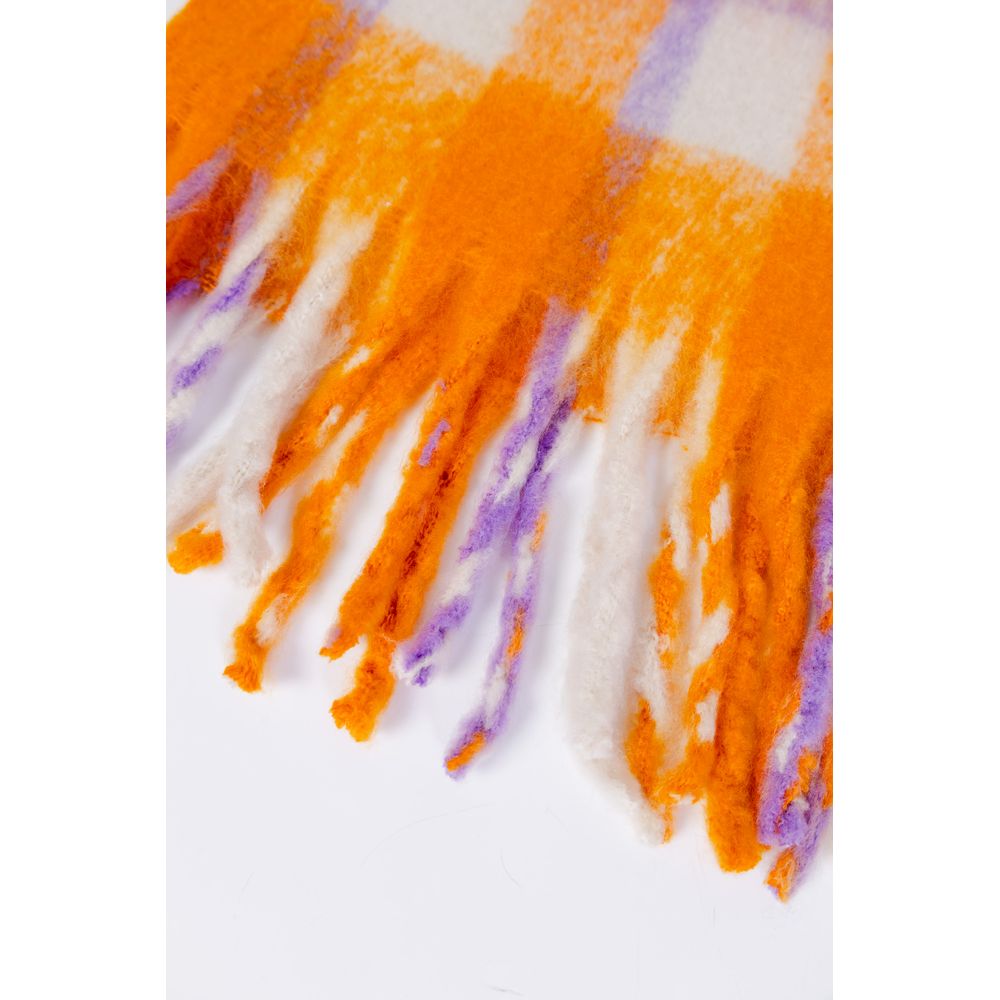 Orange Polyester Scarf - ventzia