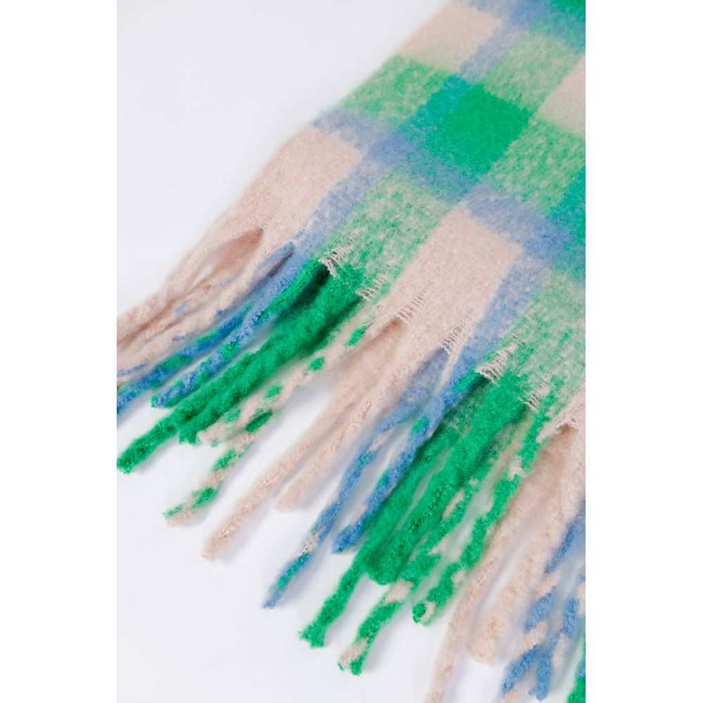 Green Polyester Scarf - ventzia