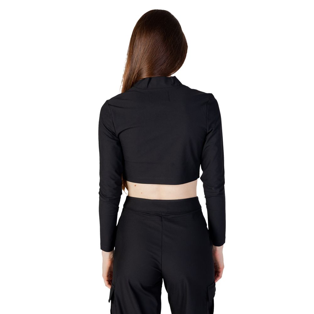 Black Recycled Polyester Top