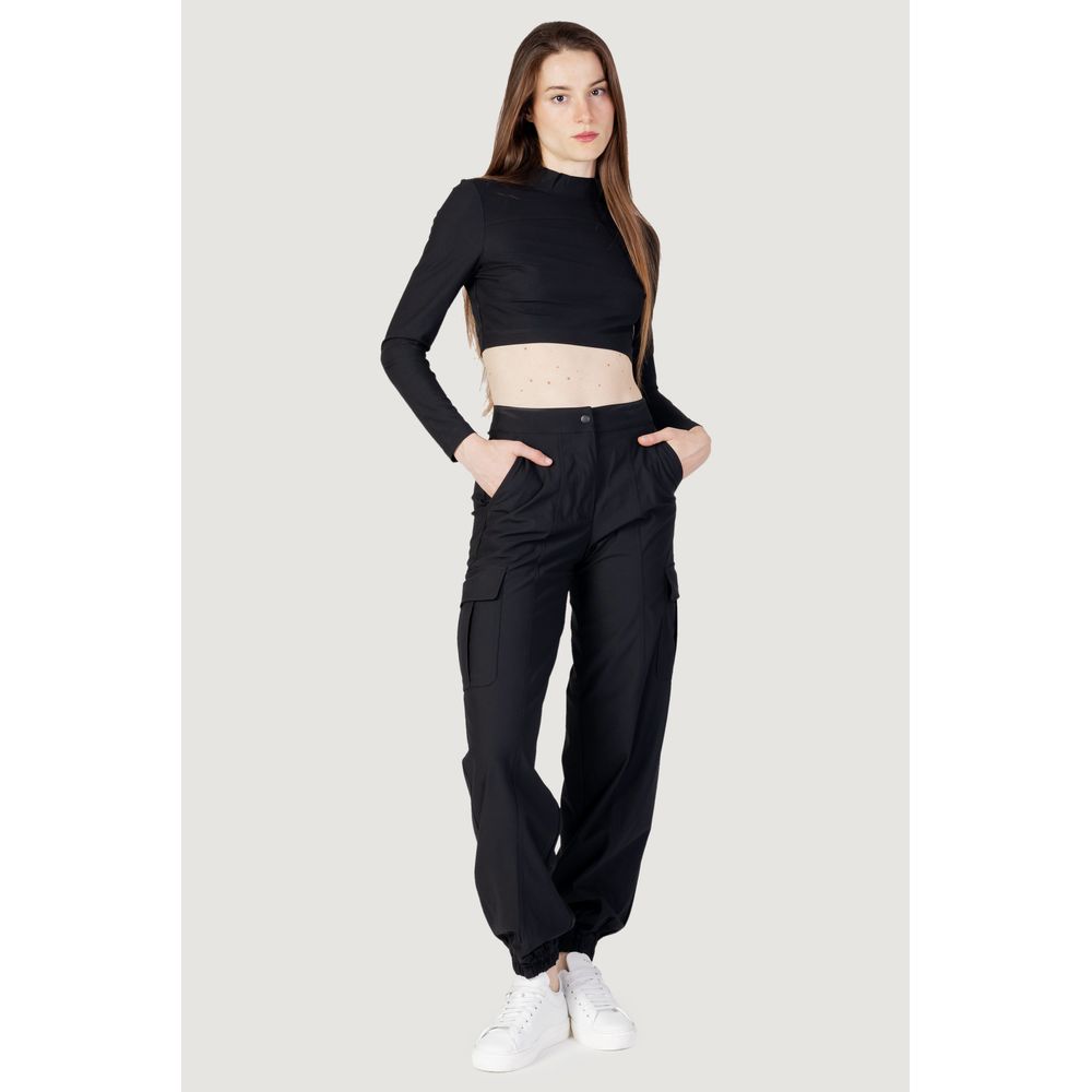 Black Recycled Polyester Top