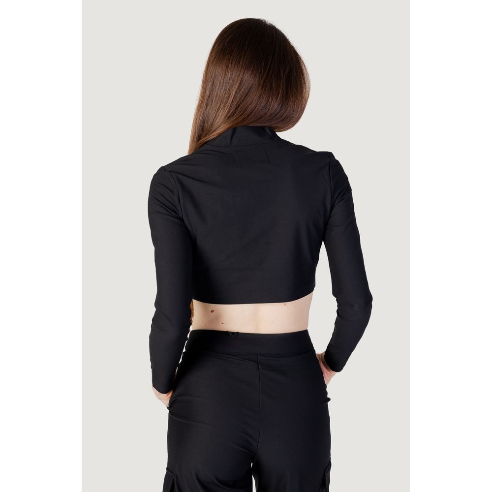 Black Recycled Polyester Top