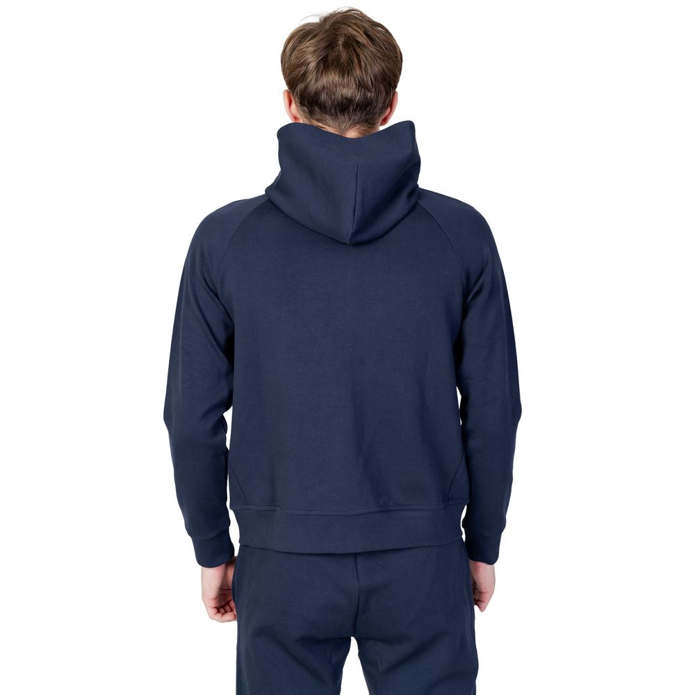 Blue Cotton Hoody - ventzia