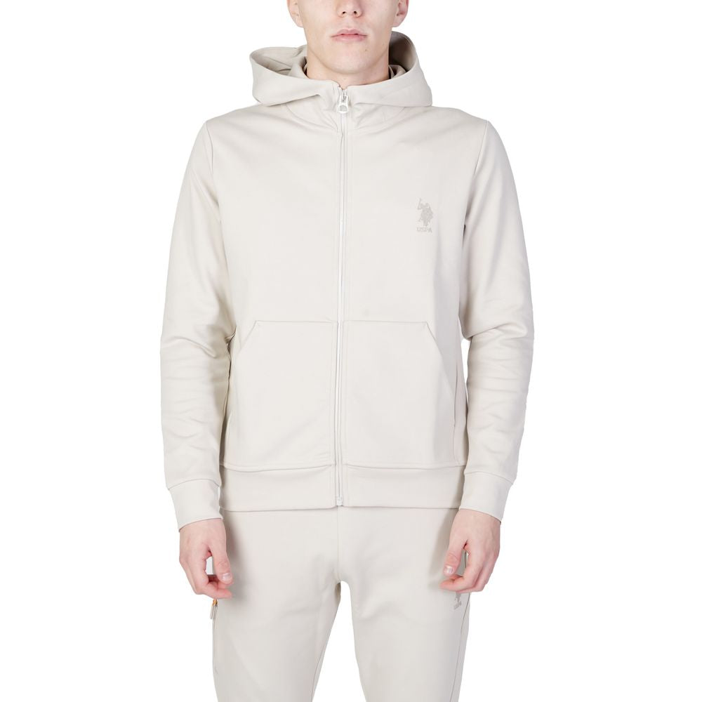 Beige Cotton Hoody - ventzia