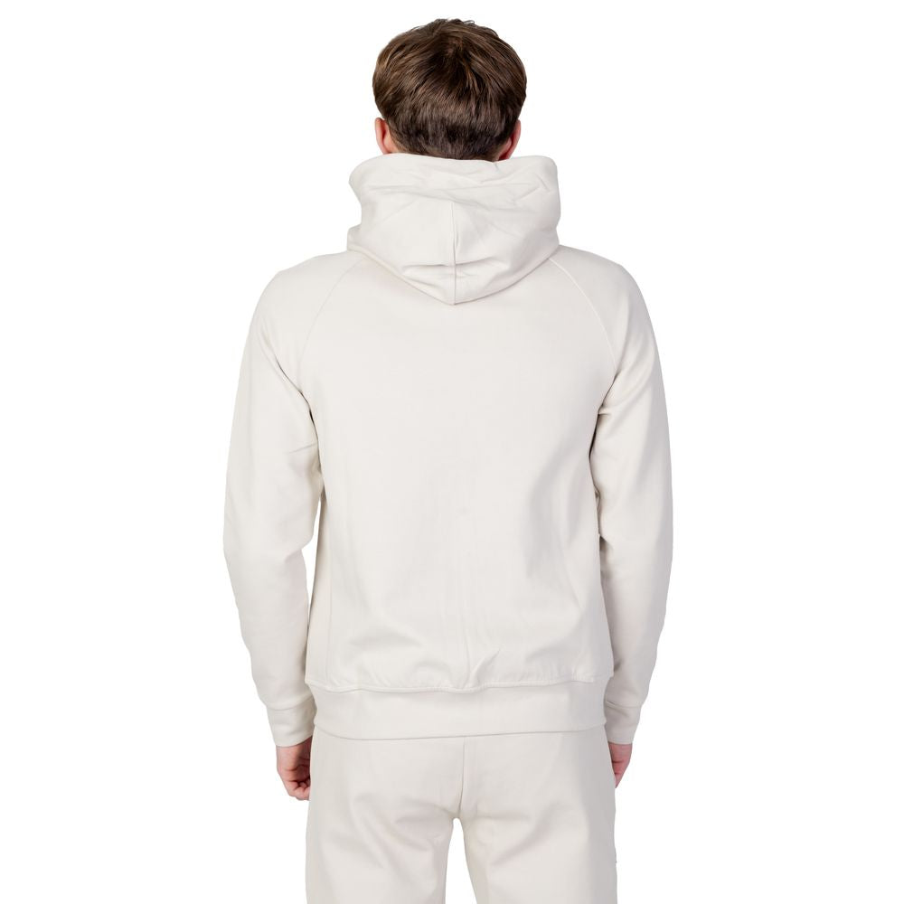 Beige Cotton Hoody - ventzia