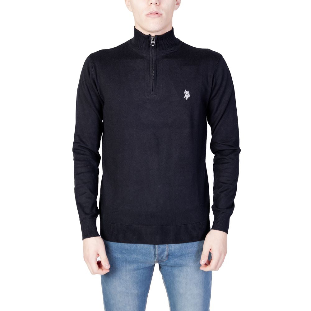 Black Cotton Sweater - ventzia