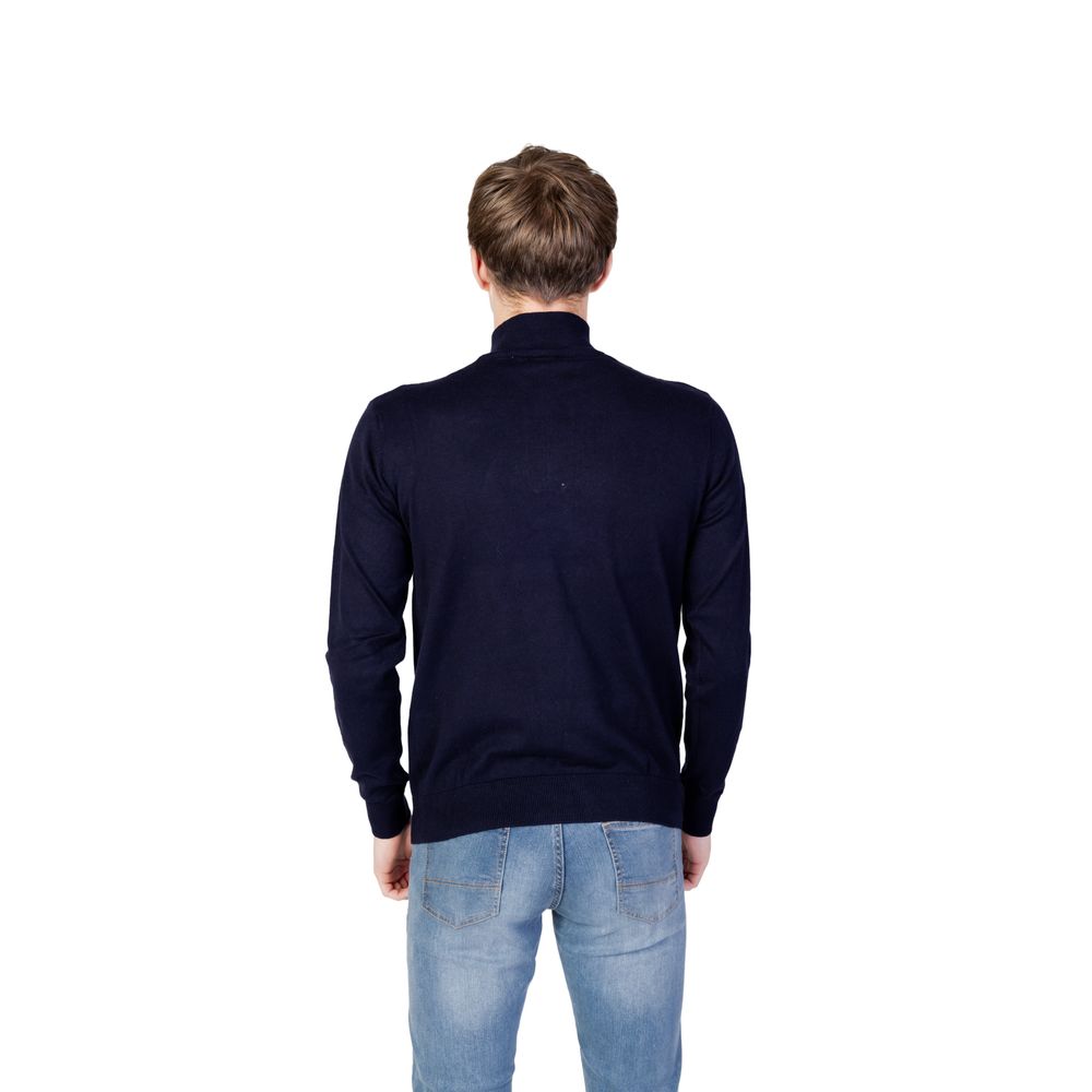 Blue Cotton Sweater - ventzia