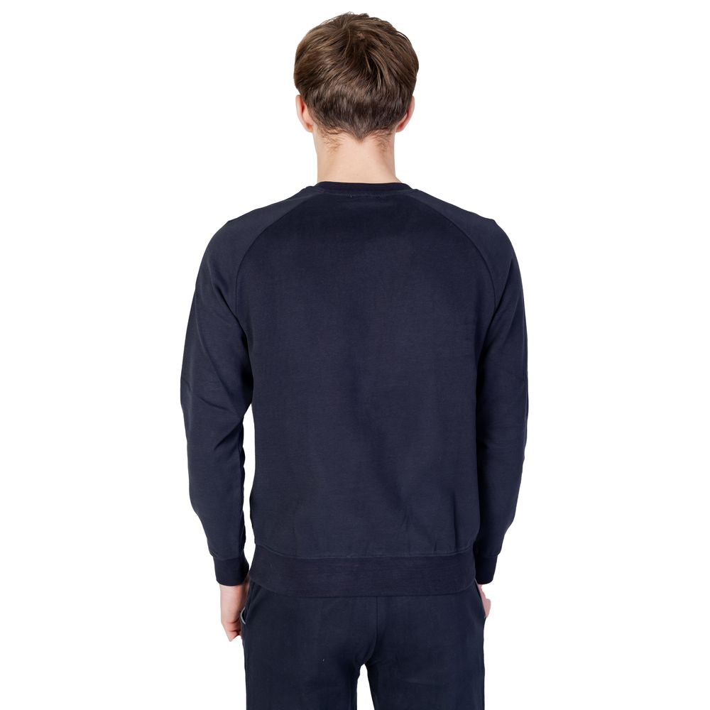 Blue Cotton Sweater - ventzia