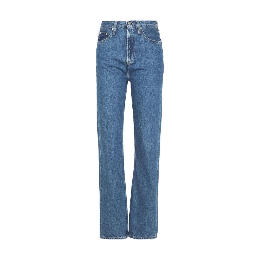 Light Blue Cotton Relaxed Fit Jean - ventzia