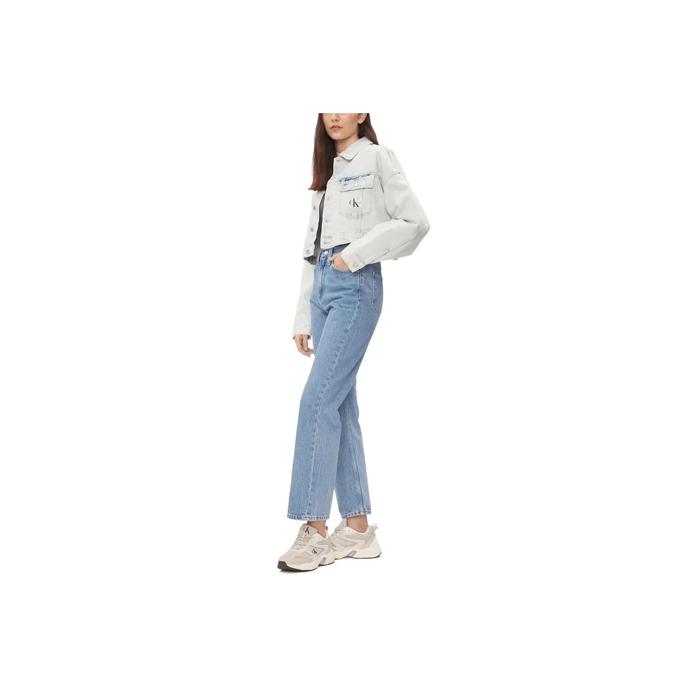 Light Blue Cotton Relaxed Fit Jean - ventzia