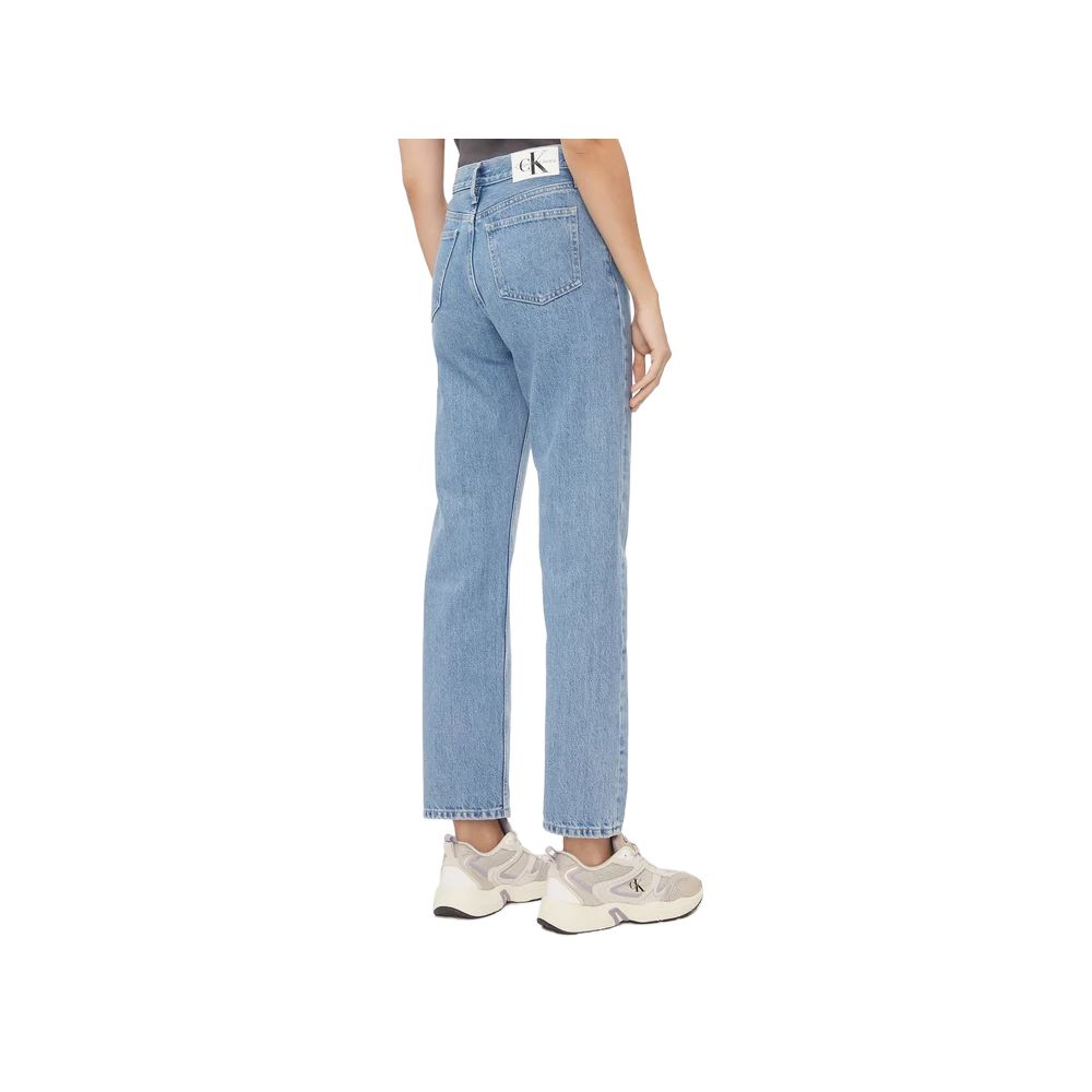 Light Blue Cotton Relaxed Fit Jean - ventzia