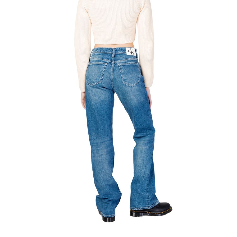 Blue Cotton Mom Jean - ventzia