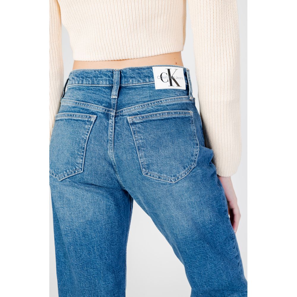 Blue Cotton Mom Jean - ventzia