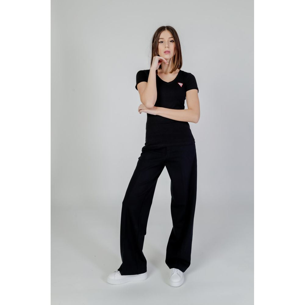 Black Cotton T-Shirt - ventzia